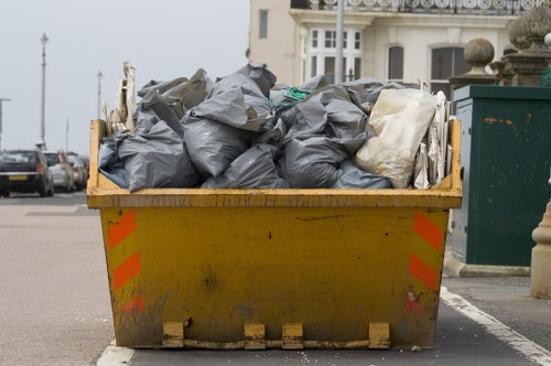 Recycling process workflow in Beckenham