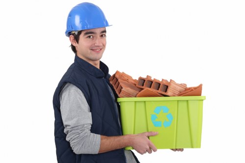 Skip being delivered to a residential property in Beckenham